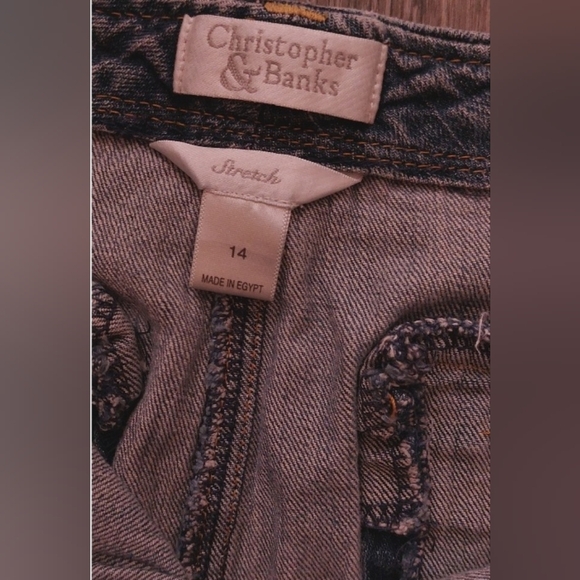 Christopher & Banks Bootcut Size 14 Stretch Jeans Denim Medium Wash Classic - Picture 5 of 12